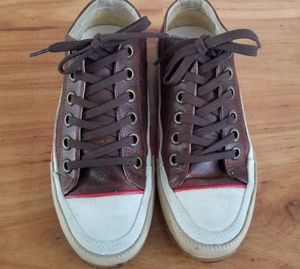 Sundance Leather Suede Brown Sneakers